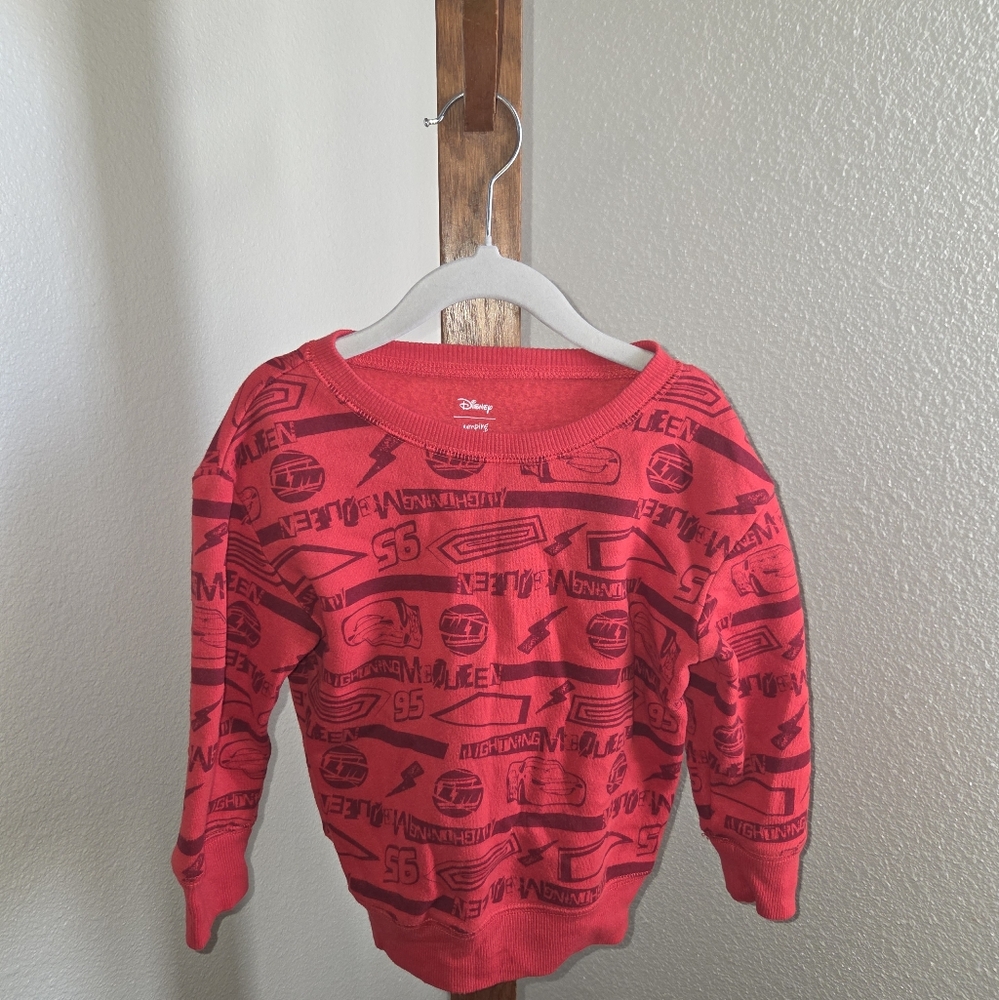 Disney Jumping Beans Red Cars Themed Sweater